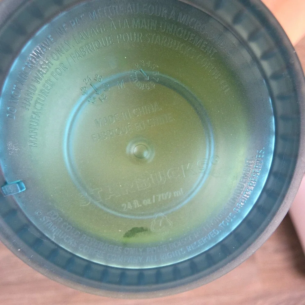 Starbucks Mountain Dew Green Venti Jelly Grid Tumbler W/Straw 24 oz 2022